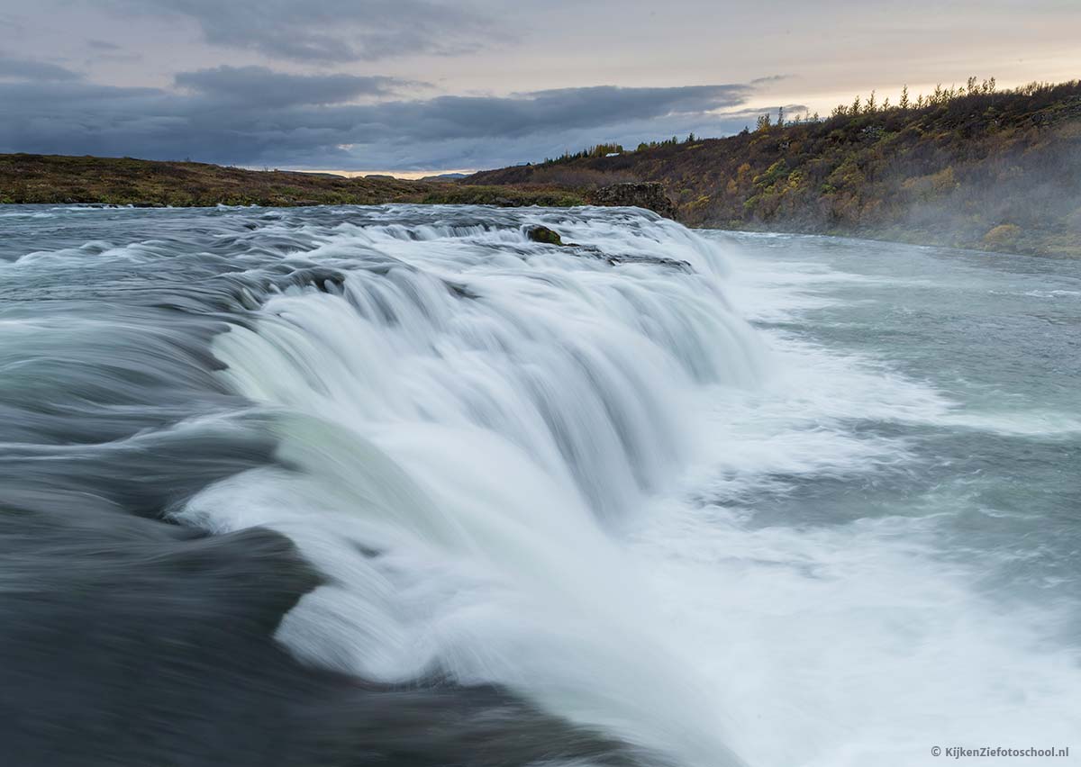 Landschapsfotografie IJsland Waterval Lange Sluitertijden Herfst