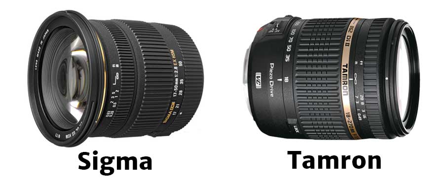 Compatible lenzen van Sigma en Tamron voor Canon en Nikon