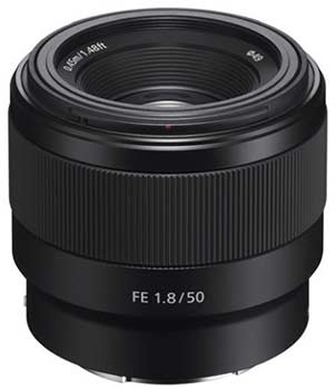 Sony-FE-50-mm-f1.8 lens systeemcamera