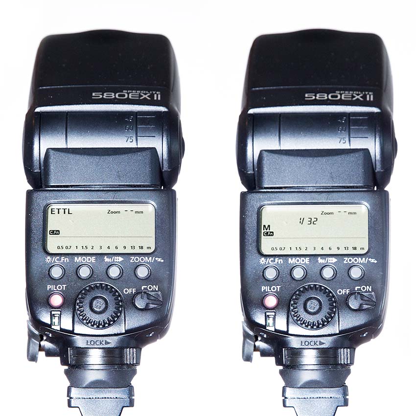 Canon Speedlite 580EXII ETTL Manual Mode
